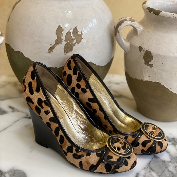 Steve Madden cheetah wedges - Picture 2 of 9